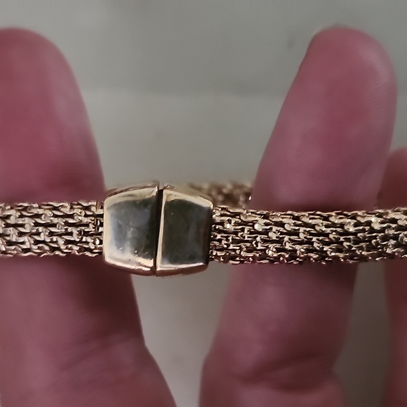 Monet Gold Toned  Woven Magnetic Close Bracelet - Picture 4 of 10